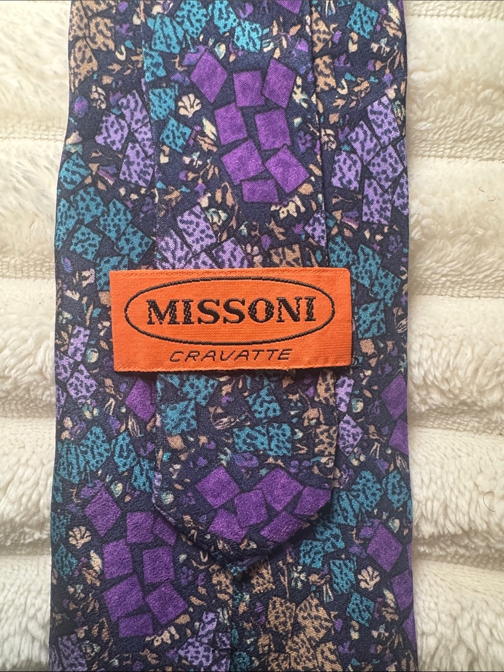 MISSONI Multicolor Silk Tie (formal, business, preppy)